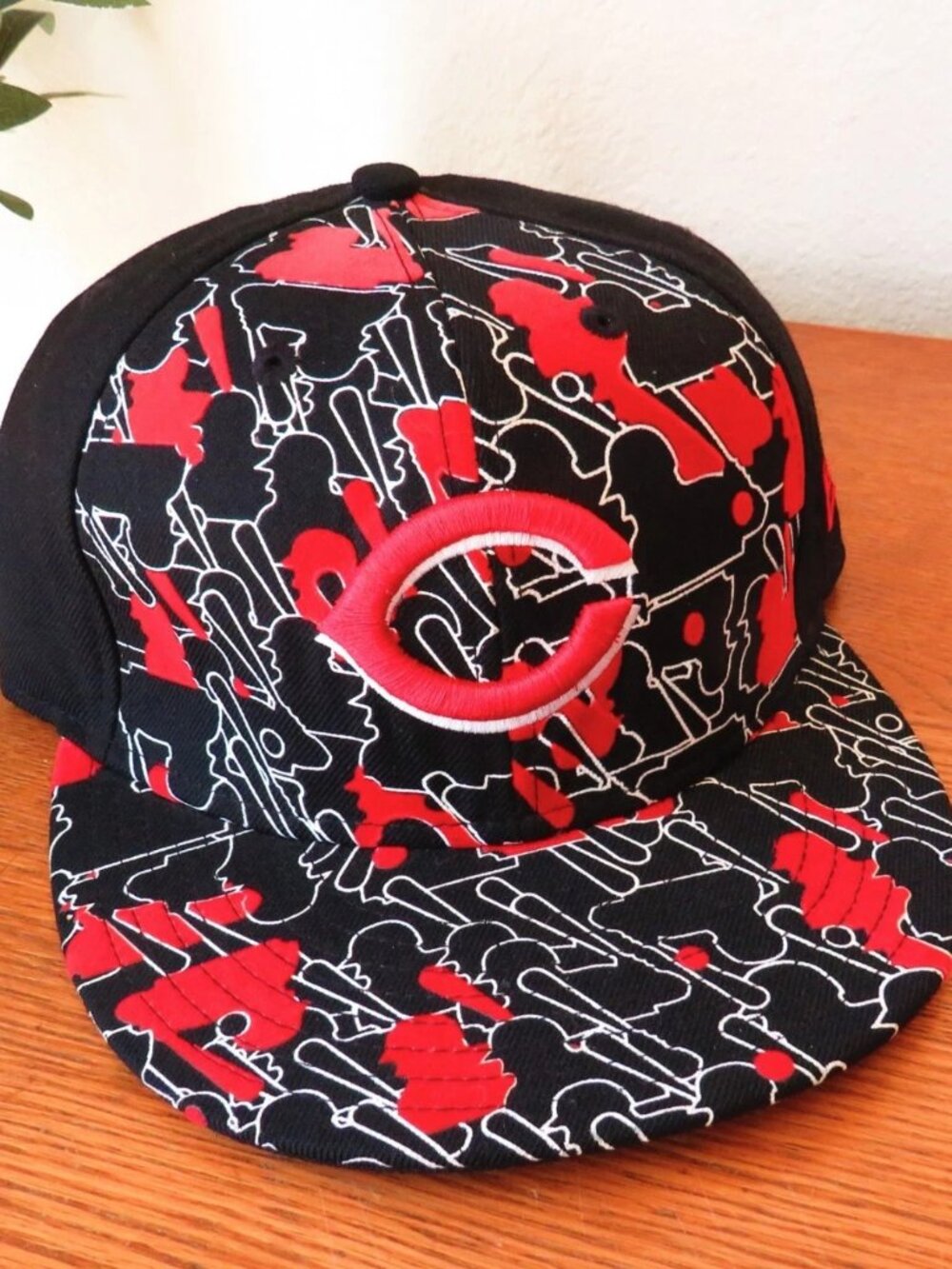 Vintage Cincinnati Reds New Era 59 Fifty Fitted Baseball Cap Hat Size 7 1/4